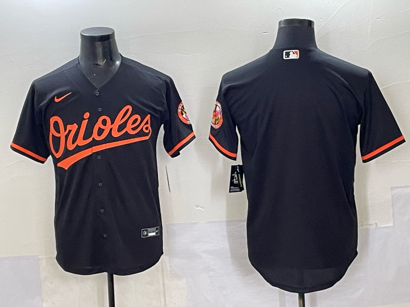 Men 2025 Baltimore Orioles Blank black Nike MLB Jersey style 037->baltimore orioles->MLB Jersey